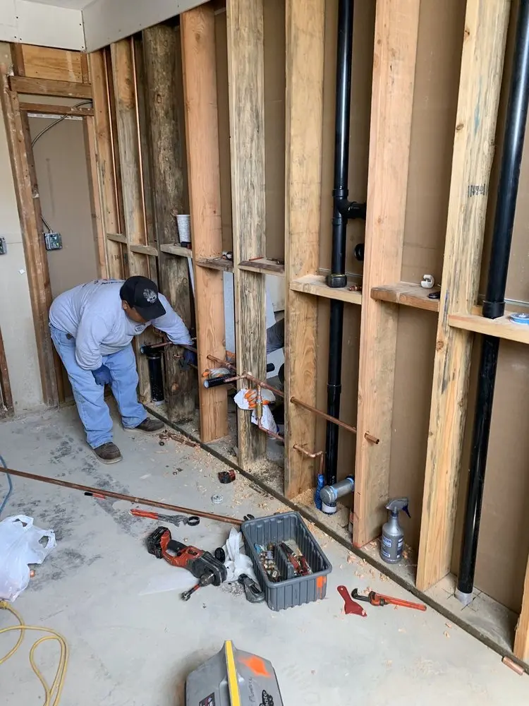 Commercial rough-in plumbing for Gas Line Repair in Woodmore
